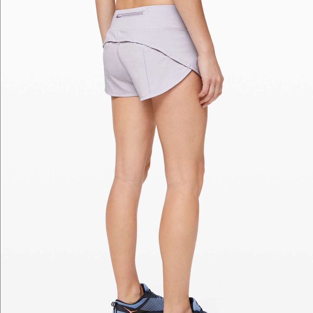 Lululemon 🍋 lavender speed shorts size 10